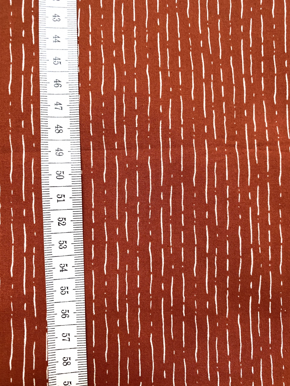 Baumwolle Popeline - Irregular Stripes - Rost