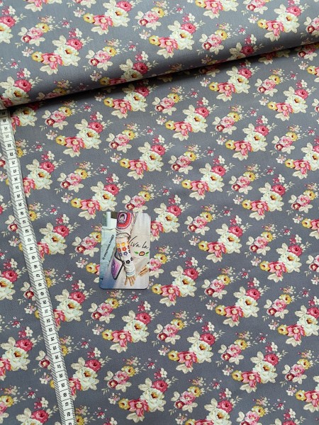 Tilda Patchwork Stoff Baumwolle - Maple Farm - Pauline Blueberry