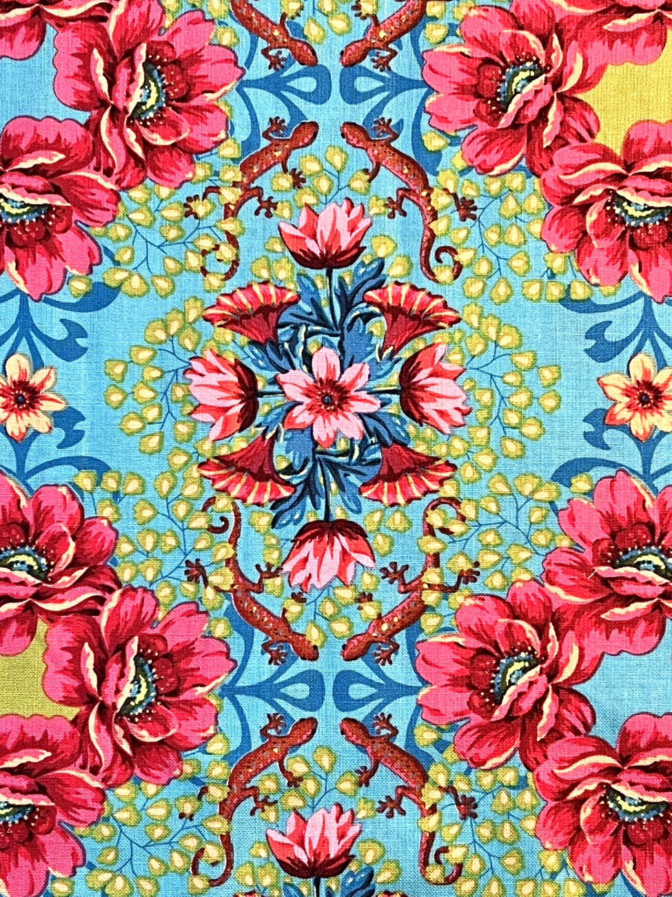 Baumwolle Patchwork - Odile Bailloeul - Gecko - Turquoise