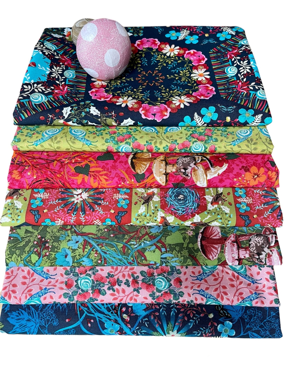 Baumwolle Patchwork - Odile Bailloeul - Land Art 2 - Halbe Meter Zuschnitte - 7 Meter