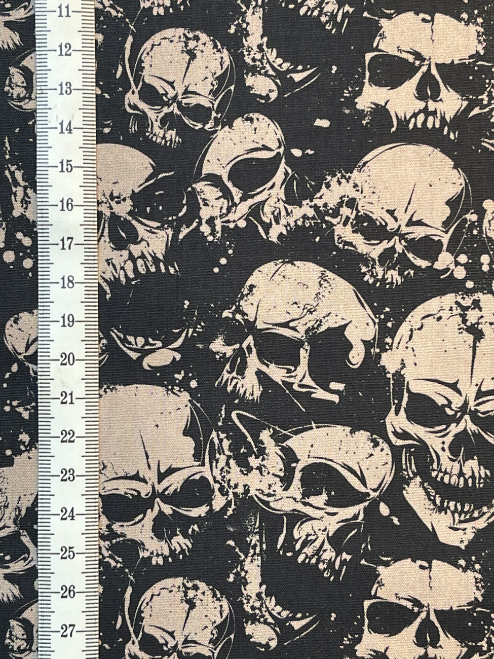 Baumwolle - Skull - Schwarz