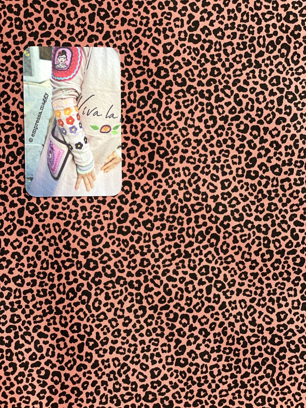 Baumwolle Popeline Leo - Dunkler Pfirsich