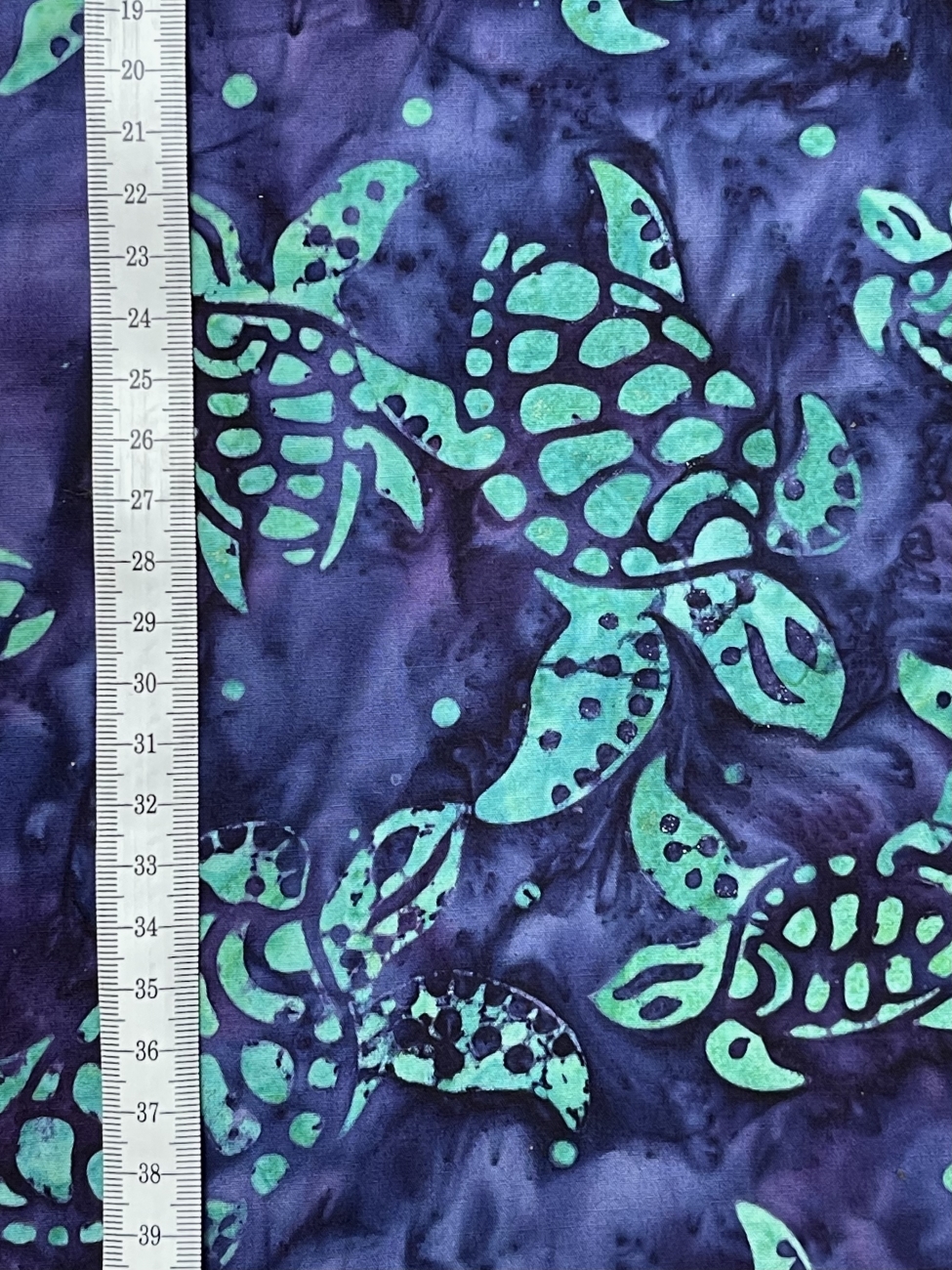 Baumwolle Patchwork - Batik - Turtles - Lila