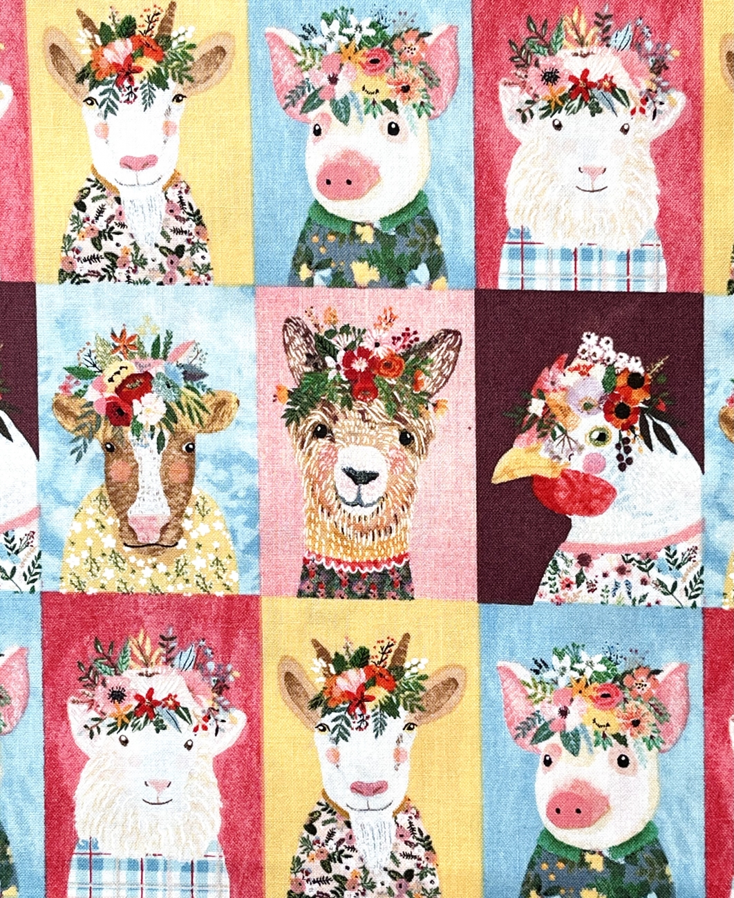 Patchwork Baumwolle - Boho Farm Pets
