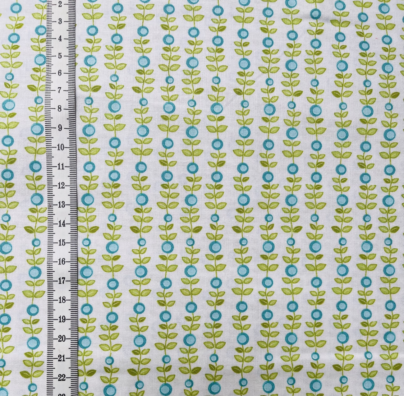 Patchwork Baumwolle - Teal Rosey Posey