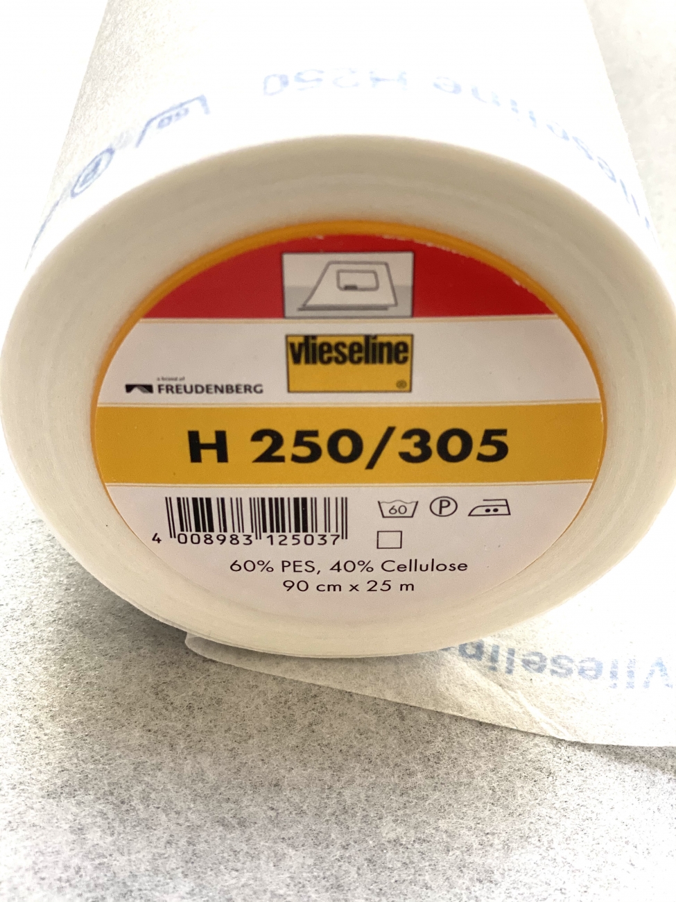 H 250 - Bügeleinlage - Uni - Weiß