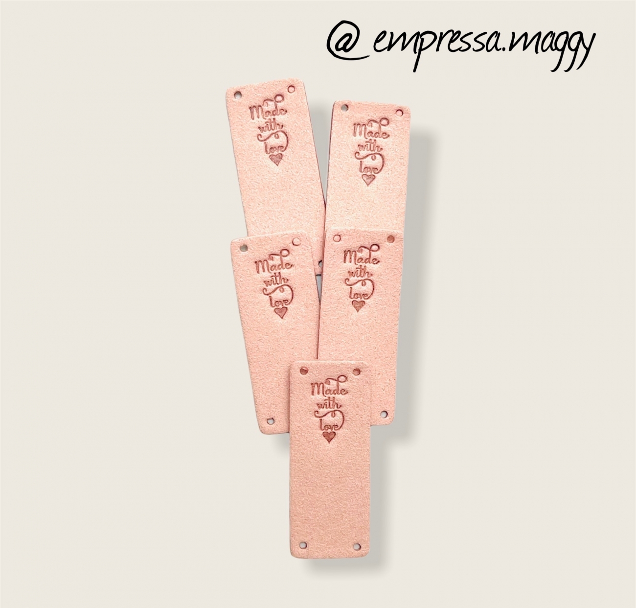Falzlabel - Made With Love - Rosa