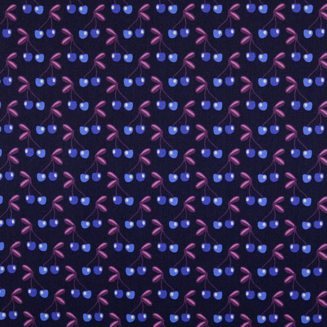 Hamburger Liebe - Very Cherry - Baumwoll Twill Druck laminiert - Navi
