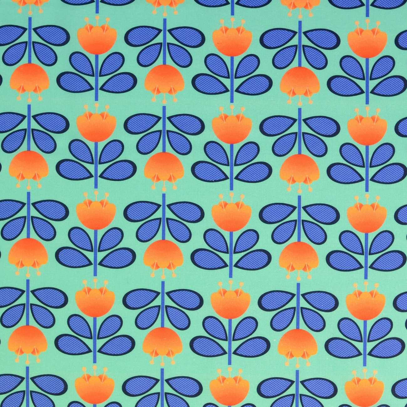 Organic Baumwolle Druck Hamburger Liebe - In my Kitchen - Fave Dish - Mint