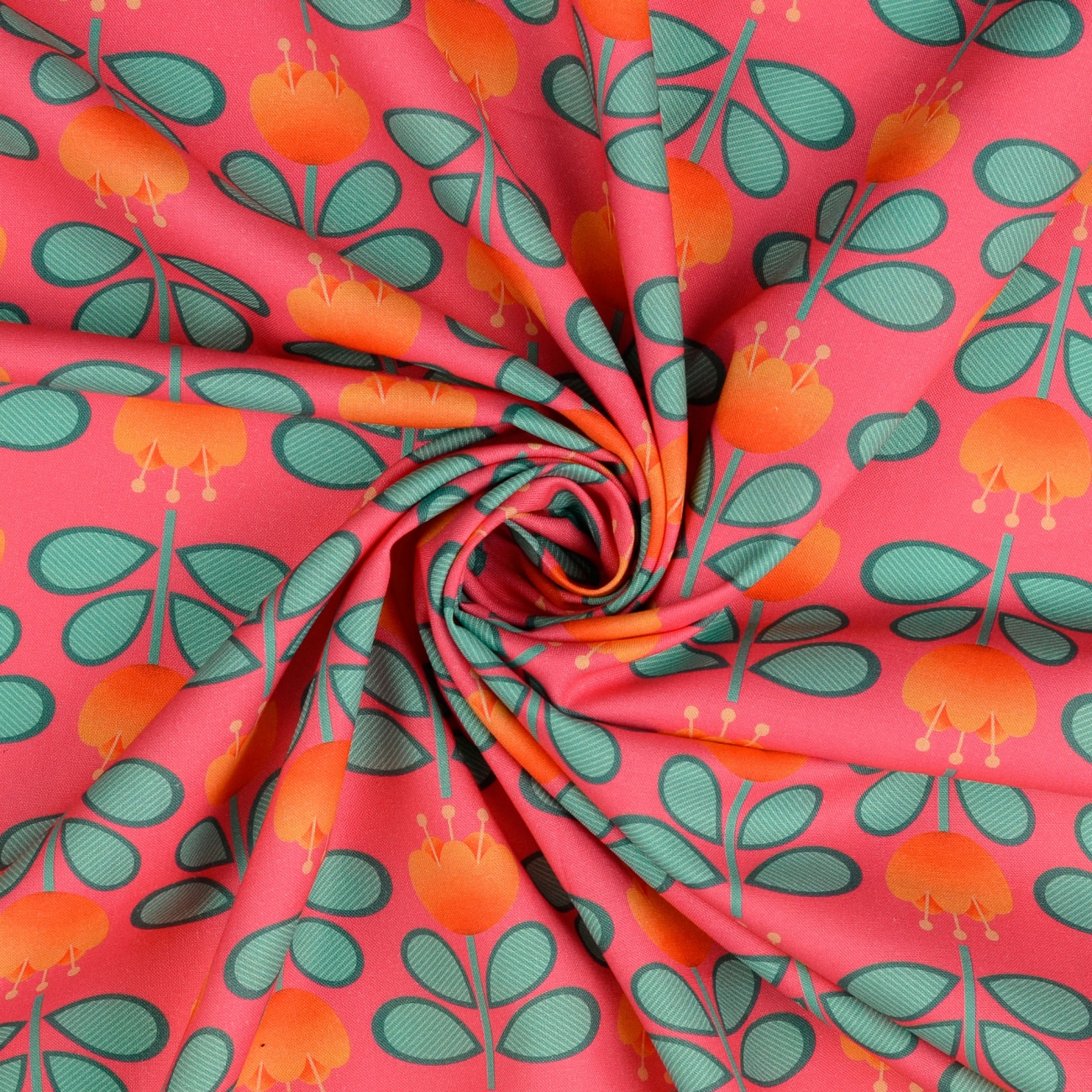 Organic Baumwolle Druck Hamburger Liebe - In my Kitchen - Fave Dish - Rosa