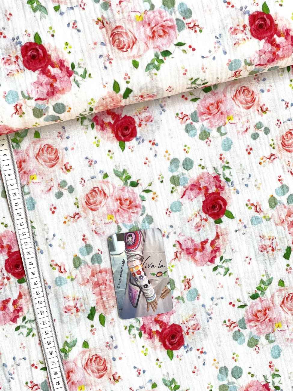 Musselin Baumwolle -  Roses