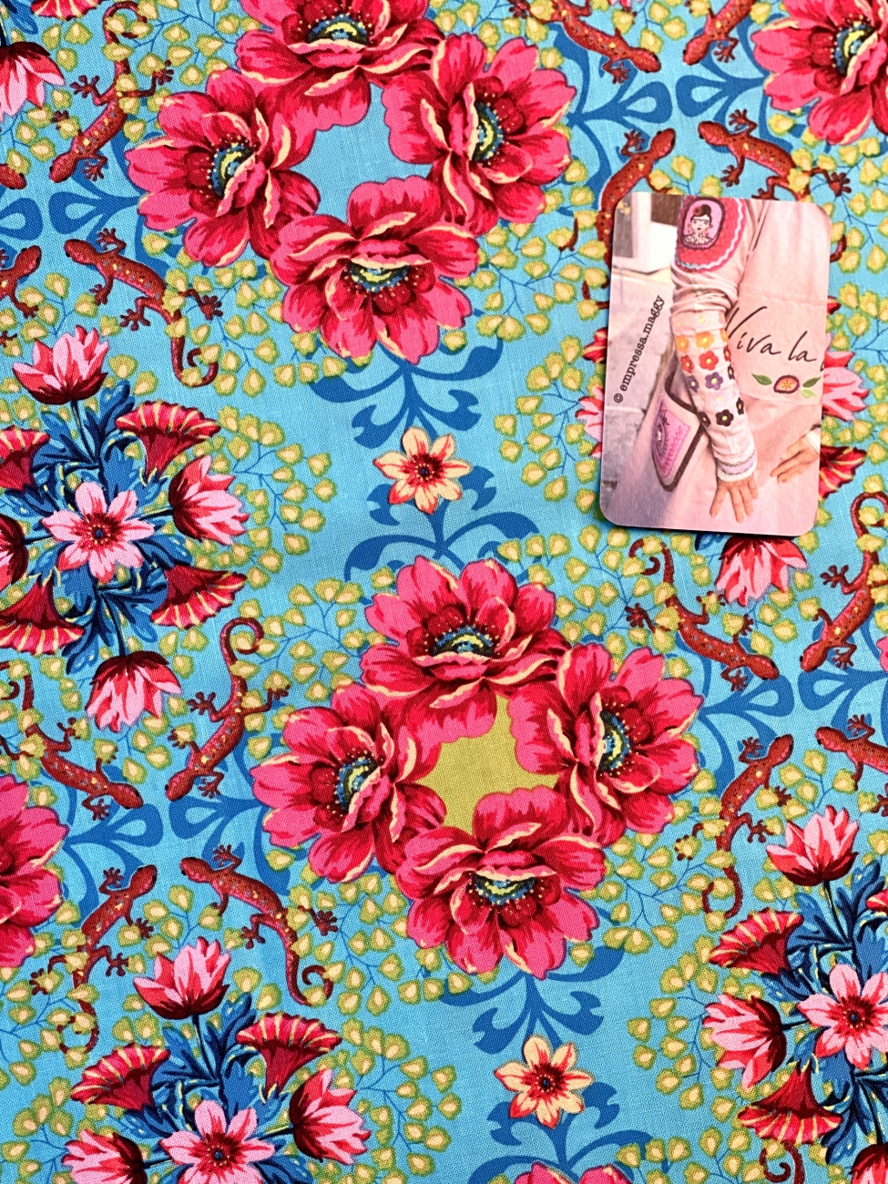 Baumwolle Patchwork - Odile Bailloeul - Gecko - Turquoise
