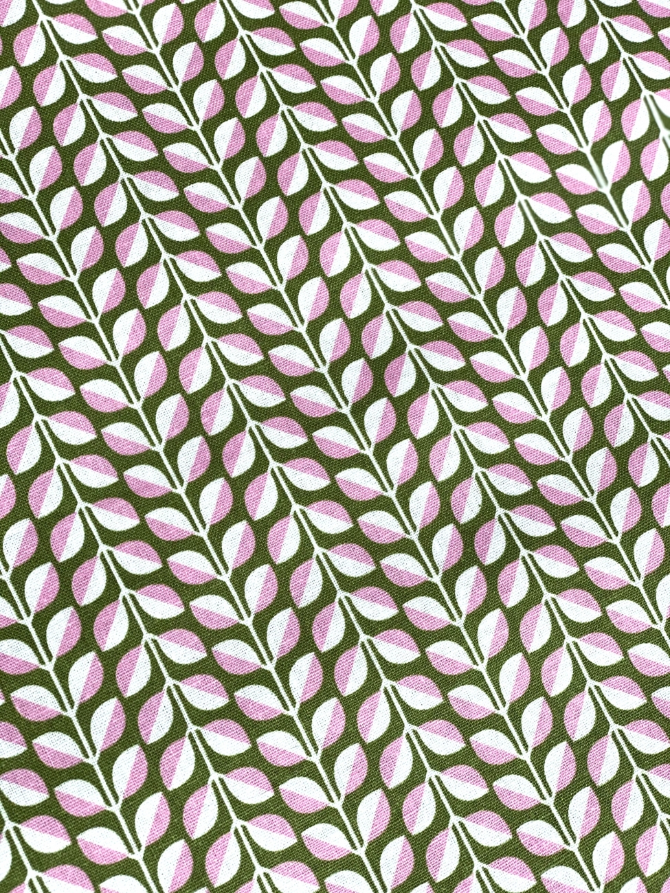 Mees&Mees für Kokka - Canvas - Lovely Leaves - Rosa