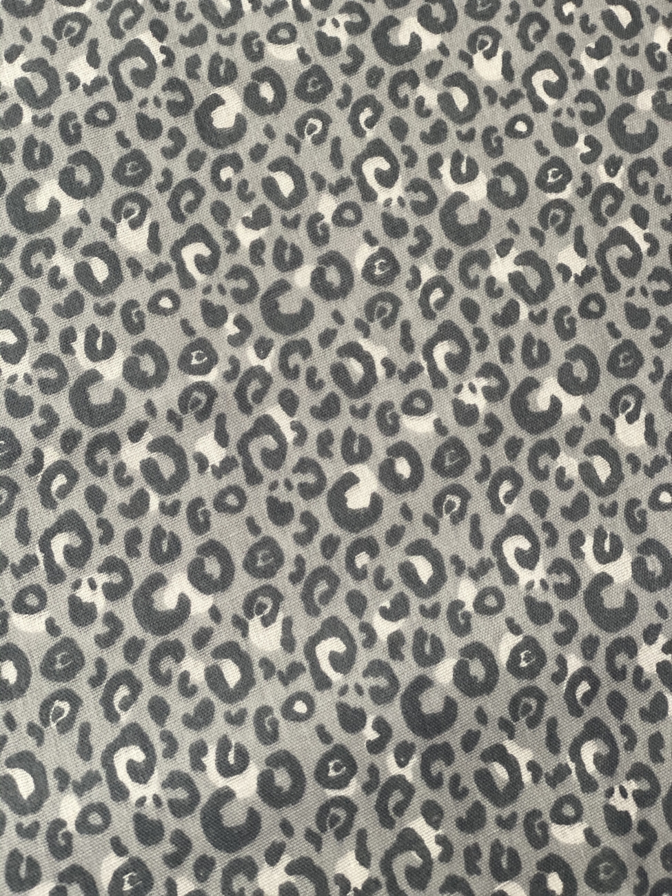 Musselin Baumwolle Panther - Grau