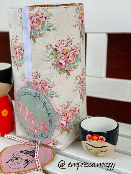 Lunchbag Mi Amiga Mexicana - L - Tilda - Weiß
