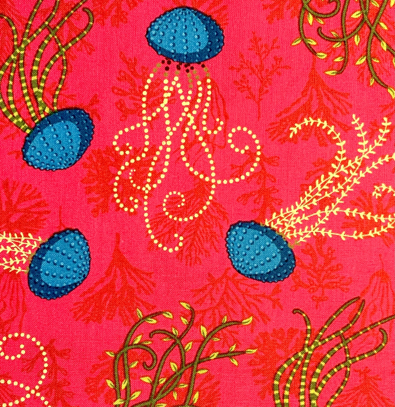 Baumwolle Patchwork - Odile Bailloeul - Aquatic - Pink