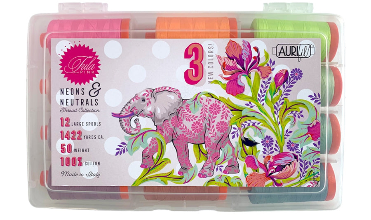 Aurifil TP50  - Tula Pink Neons & Neutrals Everglow Collection