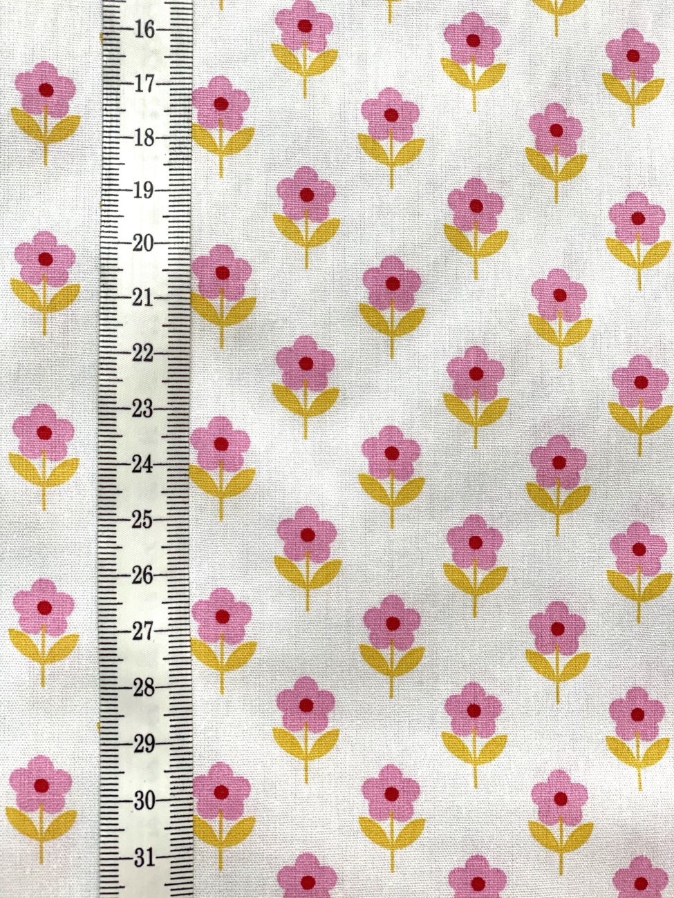 Baumwolle Fiona Hewitt - POPLIN - RASPBERRY FLOWER - Weiß