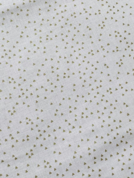 Rico Design - Baumwolle - Triangles - Puder/Gold