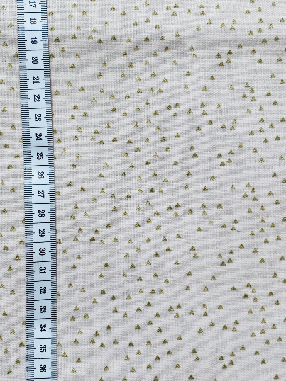 Rico Design - Baumwolle - Triangles - Puder/Gold