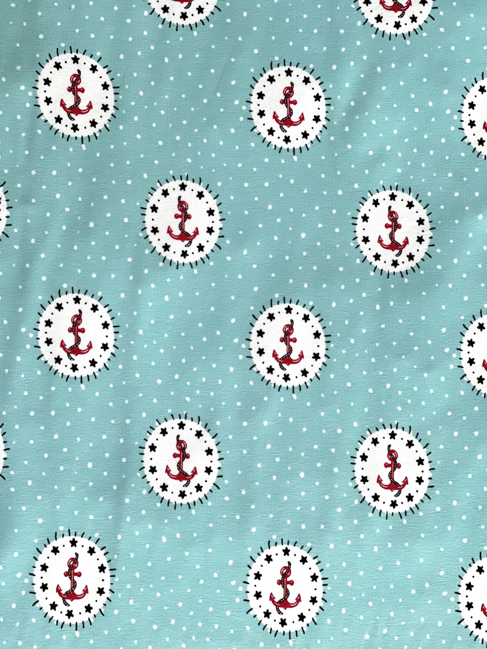 Jersey Anker Punkte - Mint