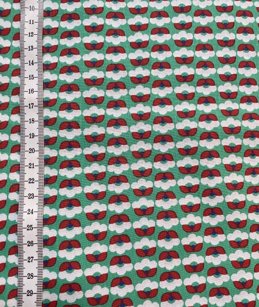 Baumwolle Druck Fiona Hewitt - Blümlis - Grün