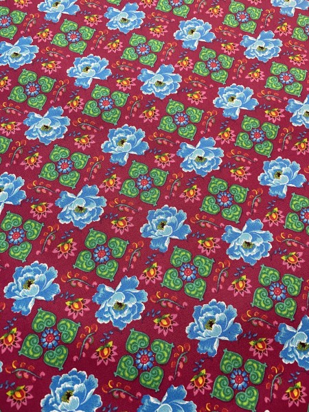 Baumwoll Popeline Peonia Pink