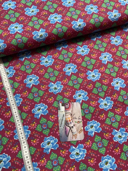 Baumwoll Popeline Peonia Pink