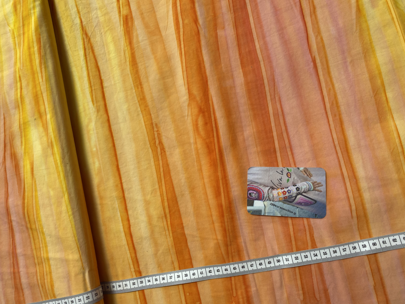 Baumwolle Patchwork - Batik - Retro Stripe - Orange