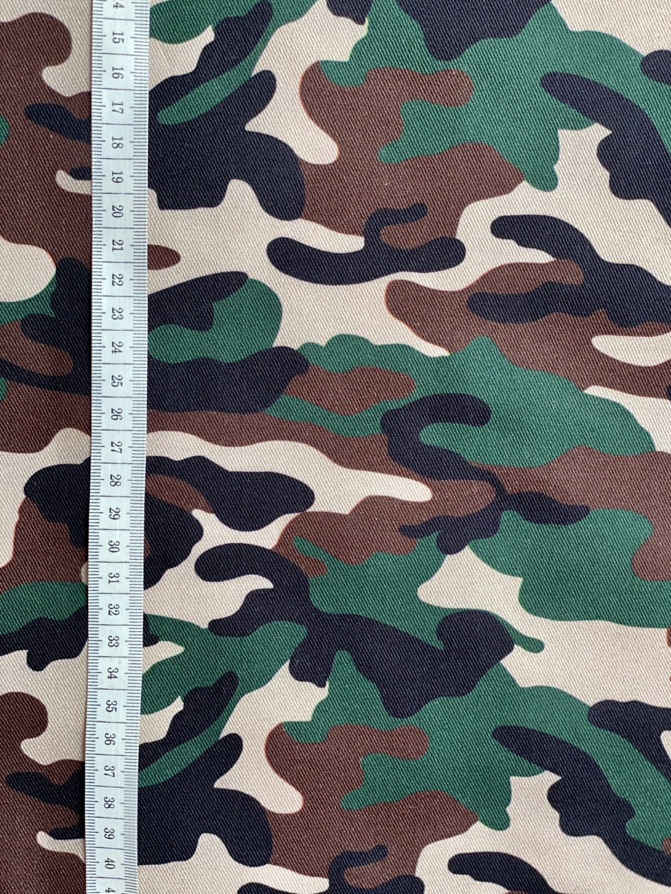 Baumwolle Köper - Camouflage - Grün