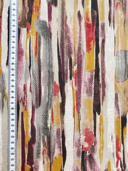 Canvas Digital Streifen Paint - Taupe