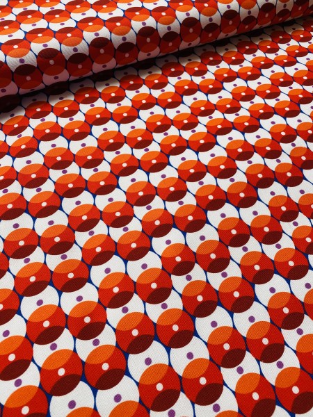 Canvas Retro Kreise -  Orange