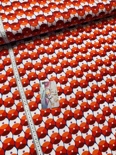 Canvas Retro Kreise -  Orange