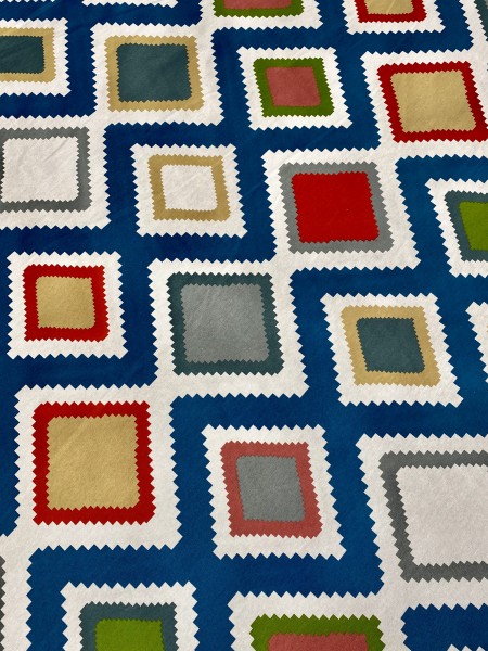 Canvas Wieber Zickzack - Blau