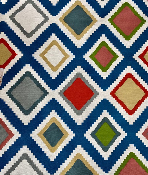 Canvas Wieber Zickzack - Blau