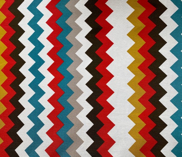 Canvas Zickzack - Bunt