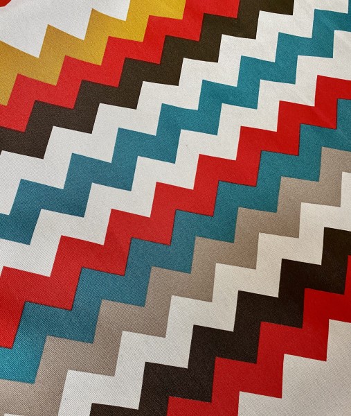 Canvas Zickzack - Bunt