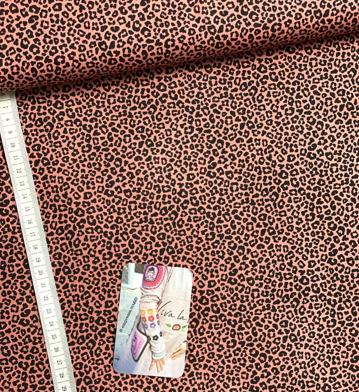 Baumwolle Popeline Leo - Dunkler Pfirsich