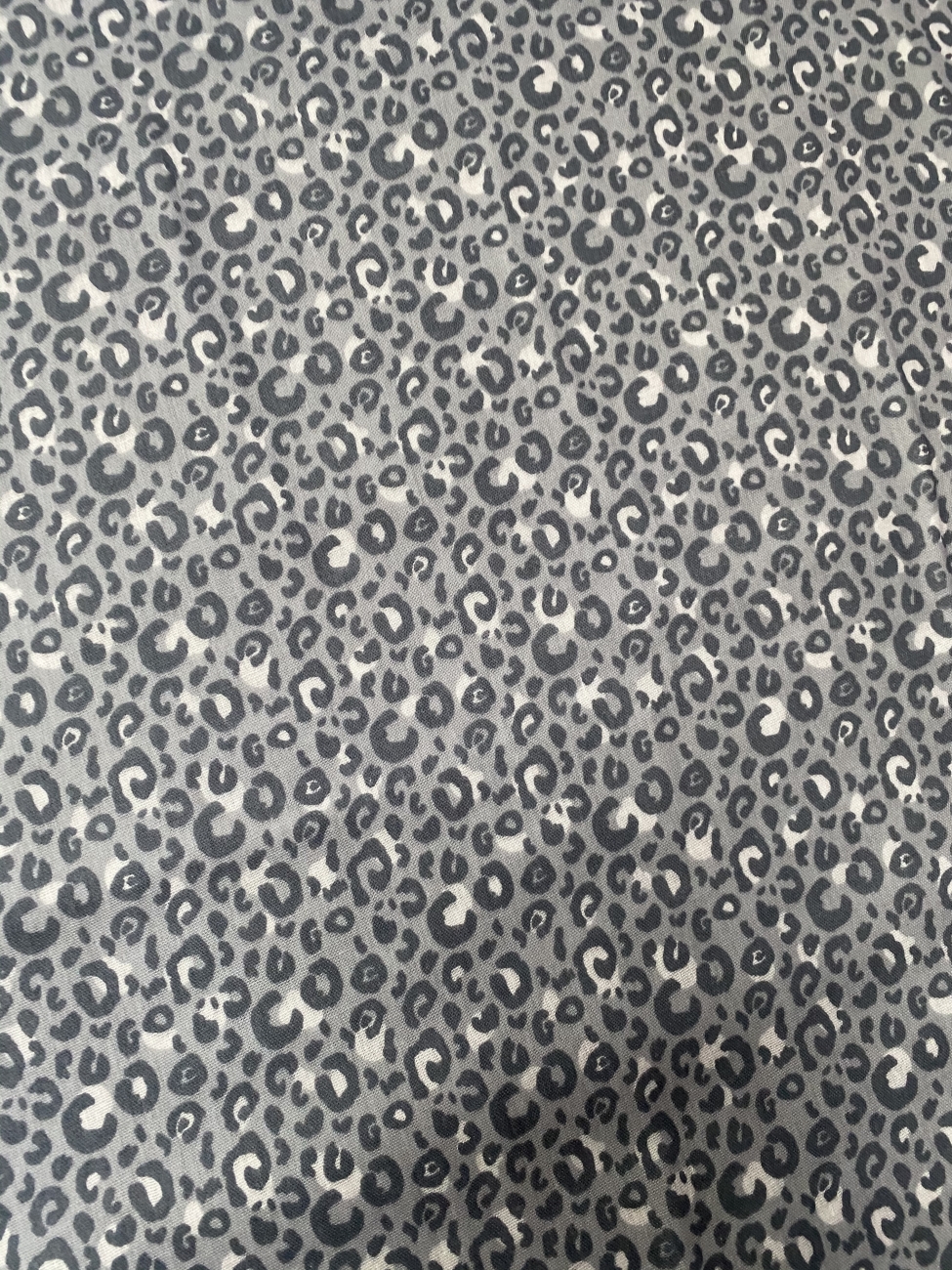 Musselin Baumwolle Panther - Grau