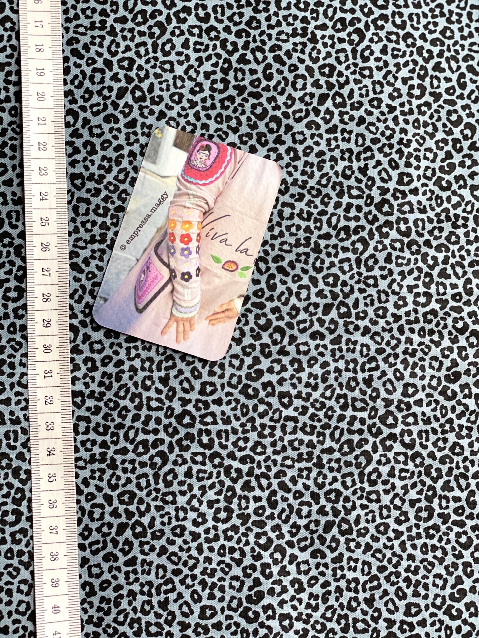 Baumwolle Popeline Leo - Rauchblau