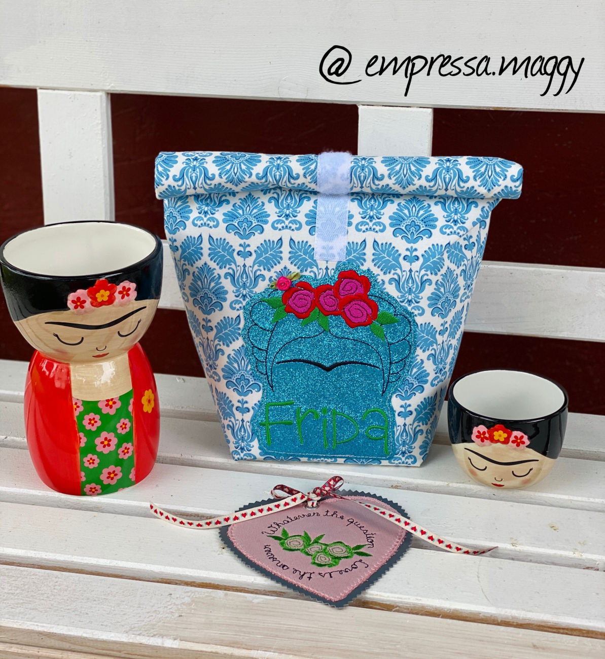Lunchbag Mi Amiga Mexicana - L - Tilda - Hellblau