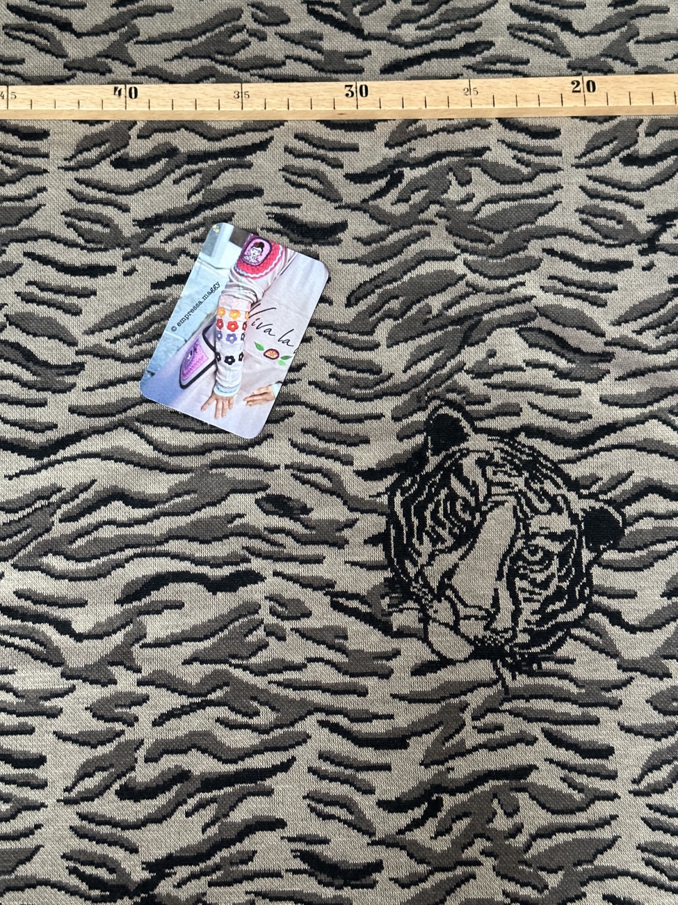 Jacquard - Jersey Swafing - Safari - Tiger Beige/Camel