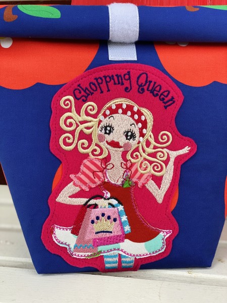 Lunchbag Shopping Queen - L - Blue