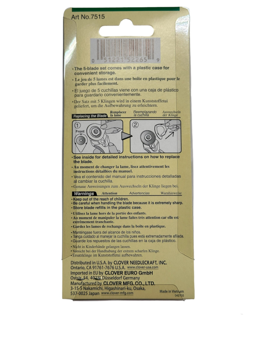Clover - Rotary Blade - Refill - 7515