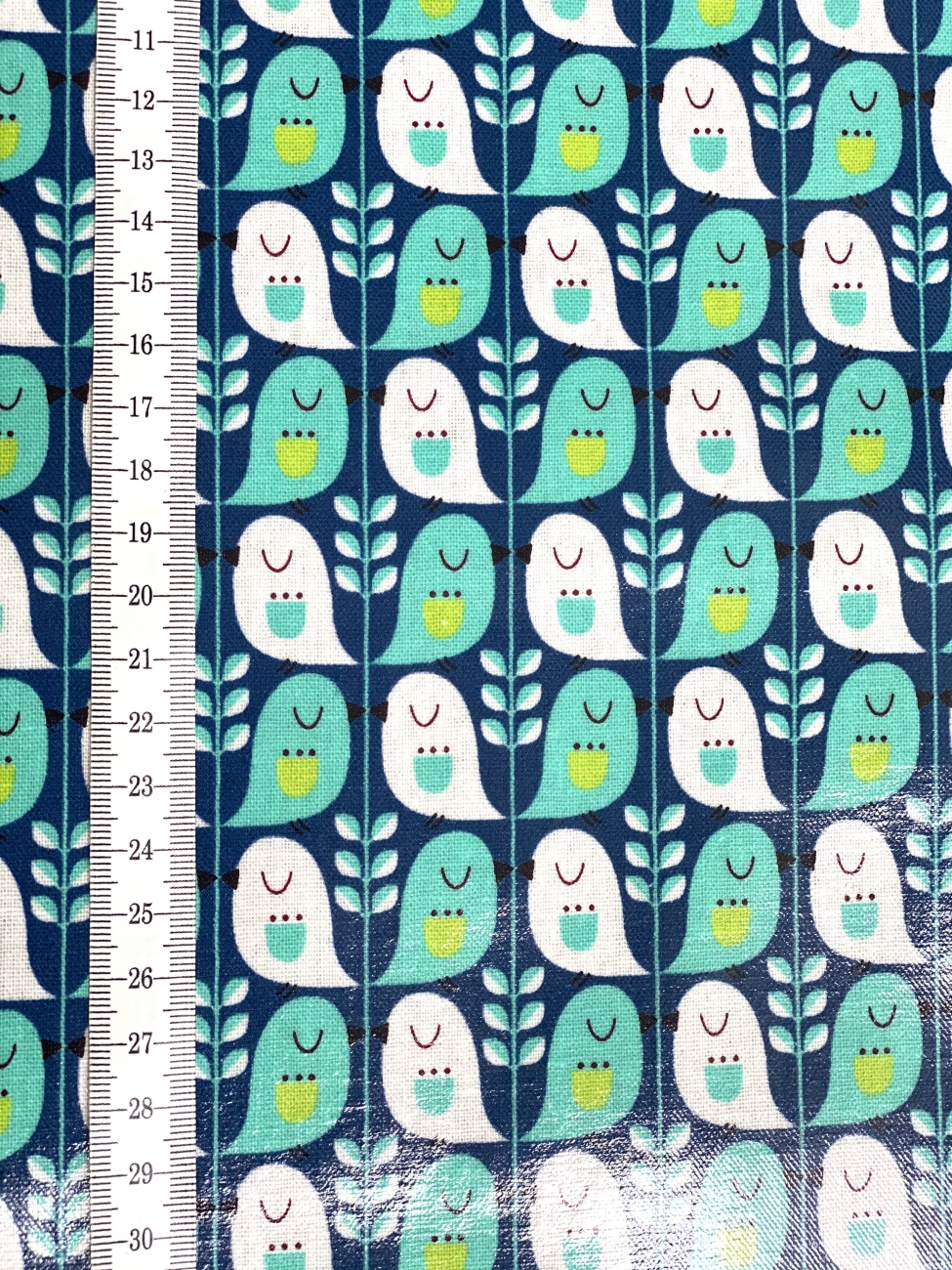 Mees&Mees für Kokka - Wachstuch - Cute Bird - Mint