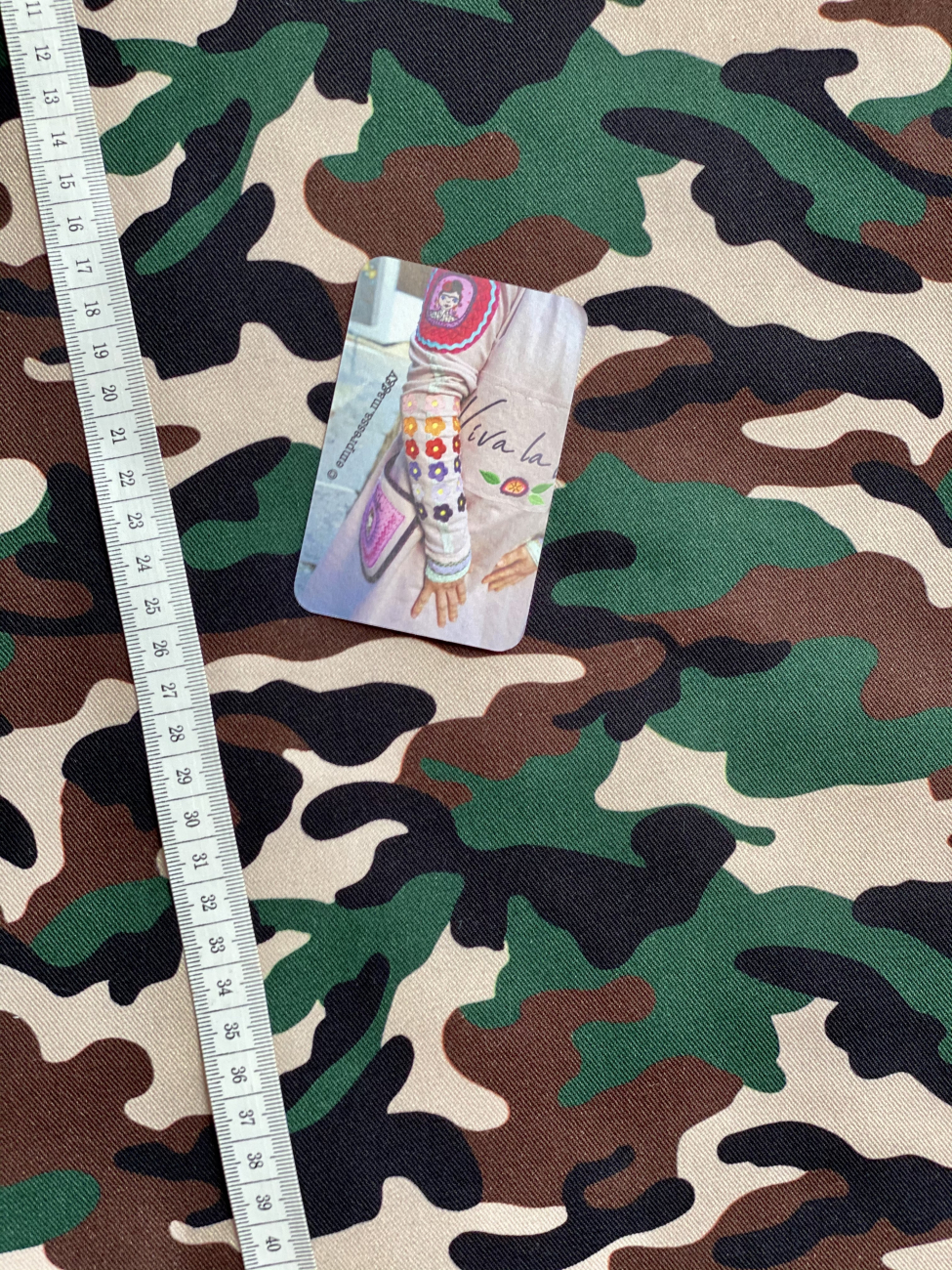 Baumwolle Köper - Camouflage - Grün