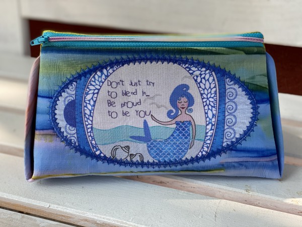 Zipper Triangle Bag - Mermaid - Regenbogen