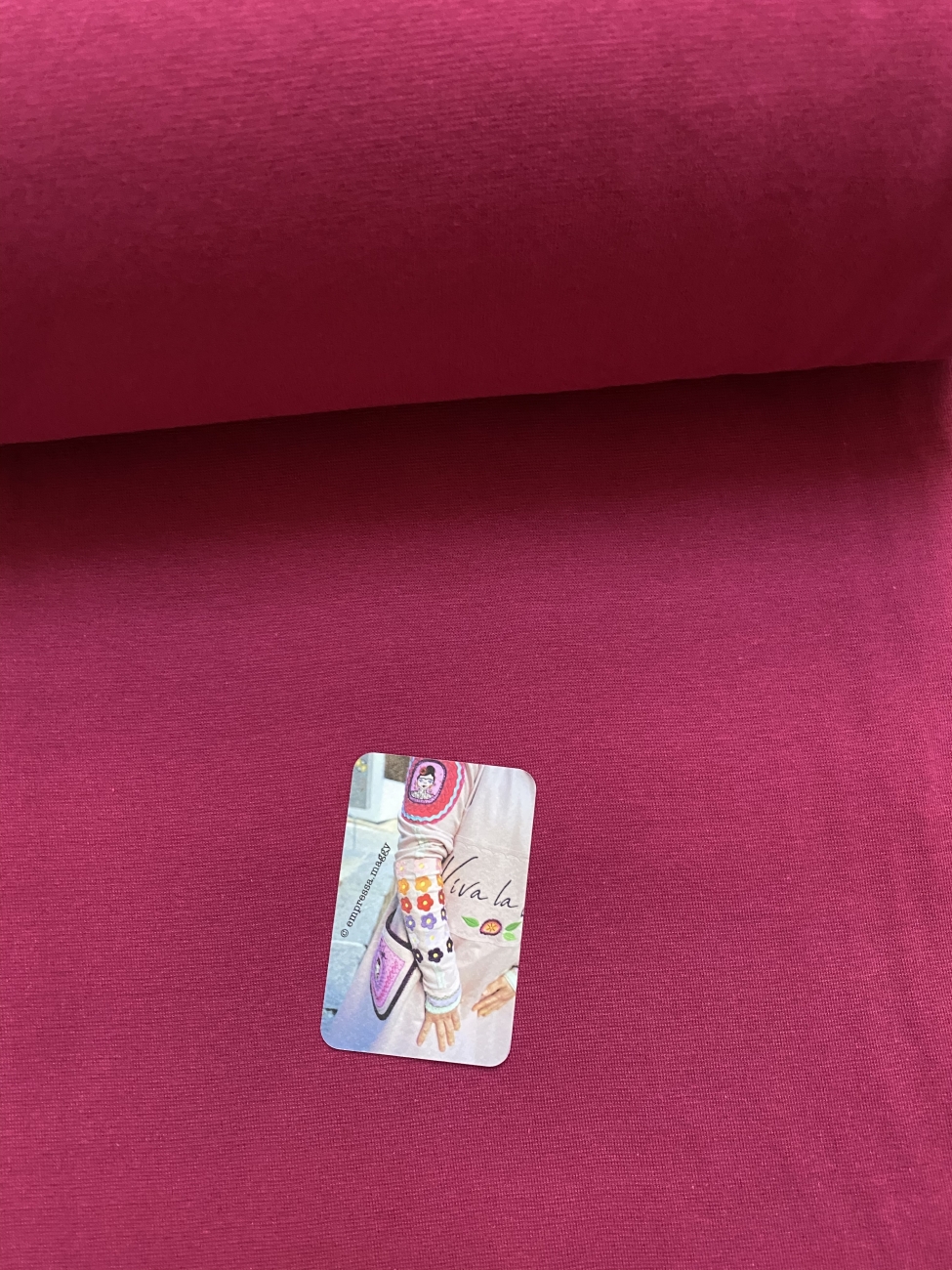 Bündchen Schlauchware - UNI - Kirsche