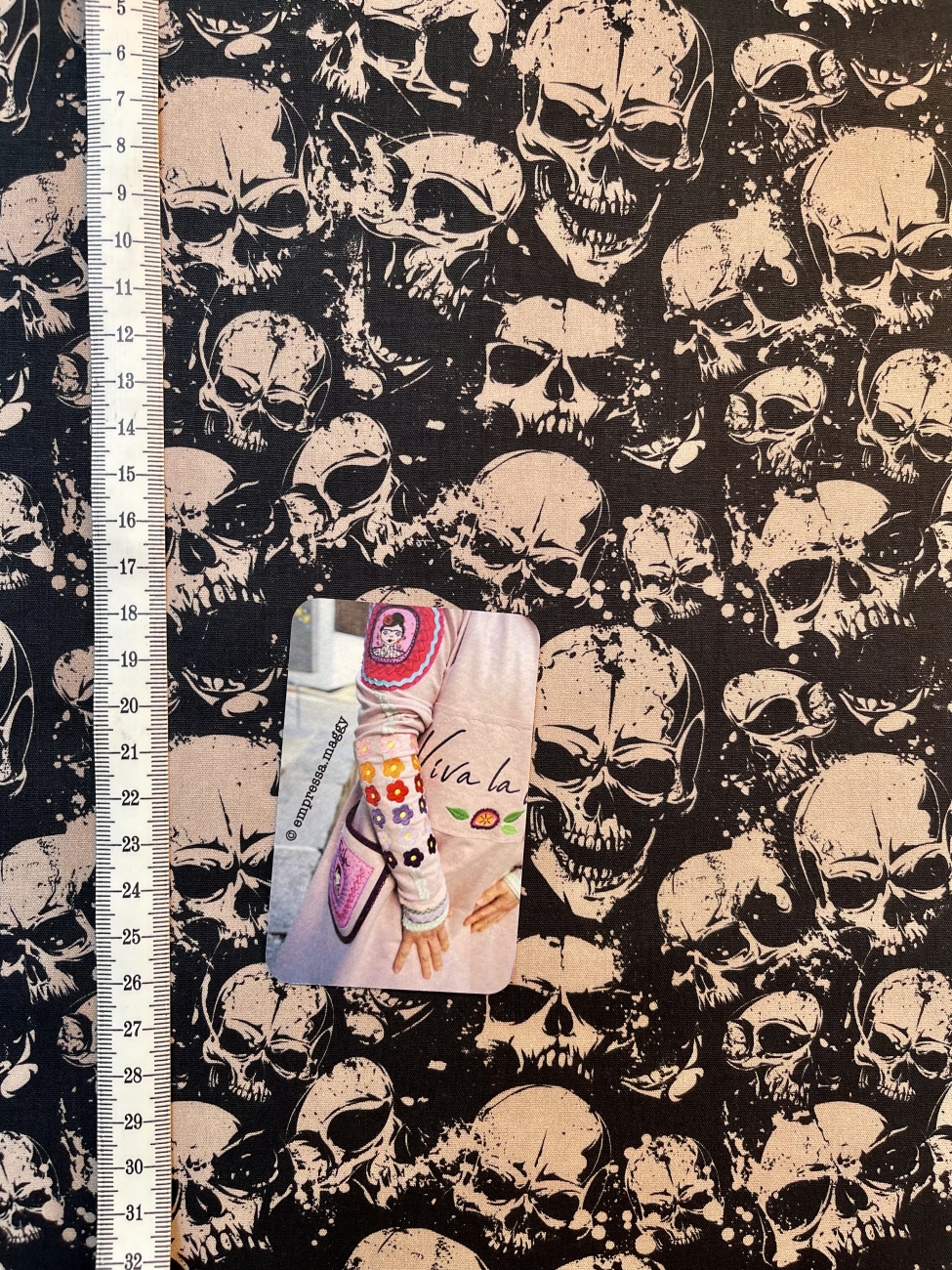 Baumwolle - Skull - Schwarz