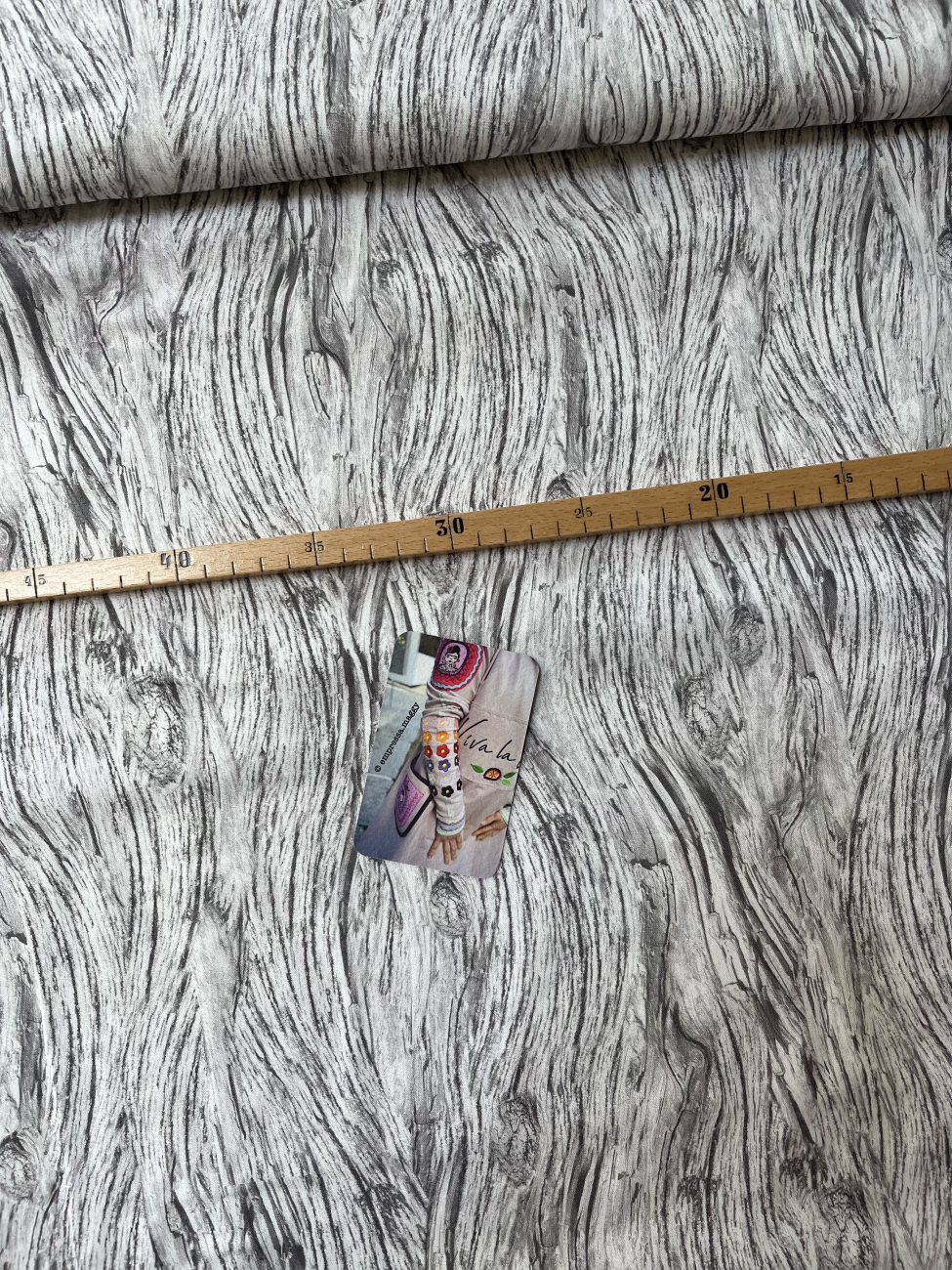 Patchwork Baumwolle - Treibholz - Grau